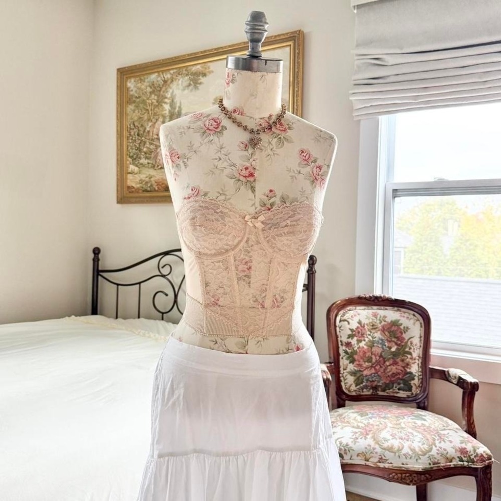 blush lace corset henson‎ size 34b